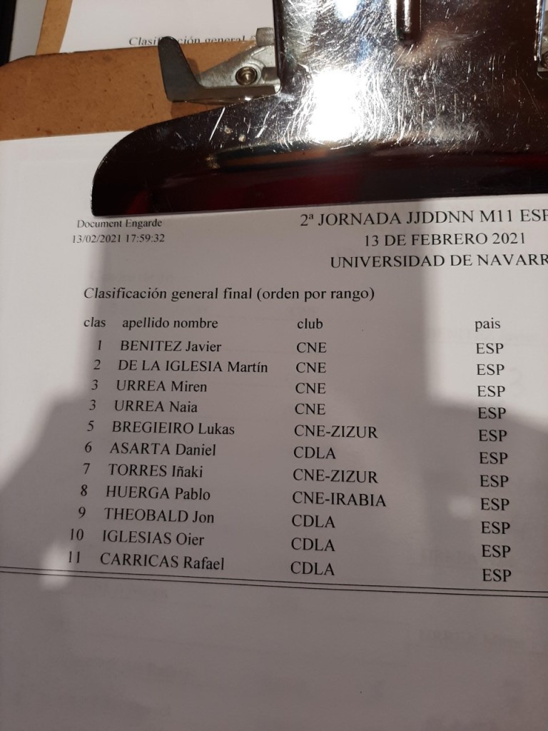 Jornada de Juegos Deportivos de Navarra de espada